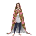 thumbnail image 3 of Honeii Cartoon Pigs Print Poncho Cape, Cloak Coat, Snuggly Hooded Wearable Blanket, Hooded Cape For Teenagers,Halloween Costumes-Small, 3 of 7