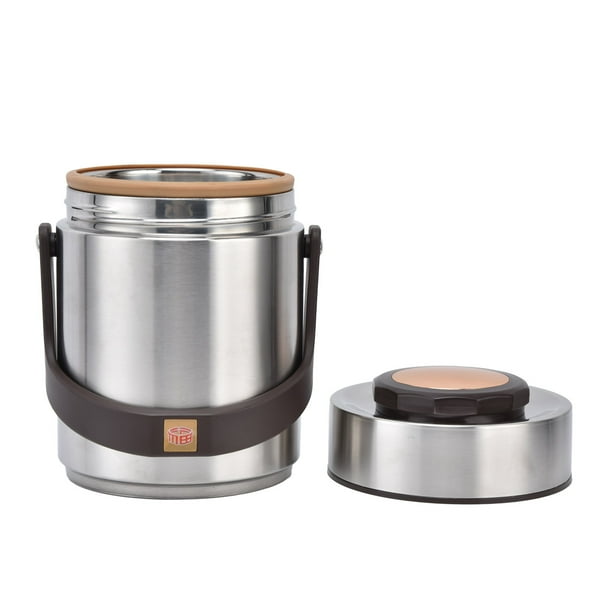 Fiambrera Térmica De Acero Inoxidable, Reduce La Pérdida De Calor, Contenedores De Almuerzo Aislados Fáciles De Limpiar Para Picnic Para Adultos Para El Trabajo