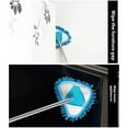 thumbnail image 4 of 2025 New 180° Rotatable Adjustable Triangle Cleaning Mop, Wet and Dry Mop with Extendable Long Handle, Cleaning Mop for Bathroom Floor Wall Sofa Bed Bottom (Blue), 4 of 6