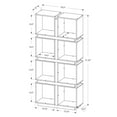 thumbnail image 3 of Bookcase - 71"H / White / Grey, 3 of 4