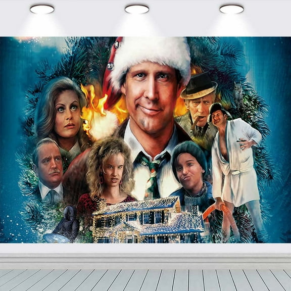 Santa Clause Christmas Vacation Taspestry Wall Decor Birthday Banner Backdrop Background Party Supplies Taspestry Poster