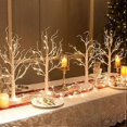 thumbnail image 1 of Set of 4-Vanthylit White Christmas Tree with Lights 2FT Tabletop Birch Tree with 24 Warm White LEDs Battery Operated Light up Twig Tree for Home Party, 1 of 4