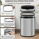 thumbnail image 4 of 13 Gallon Trash Can Kitchen Garbage Can, Touch-Free Automatic Stainless Steel Trash Can with Lid Oval Shape Garbage Bin 50L High-Capacity Metal Trash Can for Bathroom Bedroom Home Office, Sl, 4 of 5