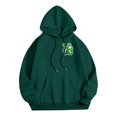thumbnail image 2 of WILLBEST Sweat à Capuche et Chandails en Molleton pour Hommes Mode Automne et Hiver Décontracté Imprimé Stpatrick à Manches Longues, 2 of 5