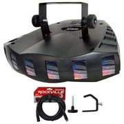 Chauvet DJ DERBY X DMX-512 Multi Colored LED Derby Club Light Effect+Cable+Clamp