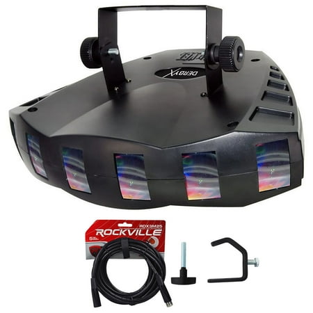 Chauvet DJ DERBY X DMX-512 Multi Colored LED Derby Club Light Effect+Cable+Clamp