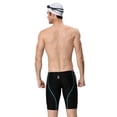 thumbnail image 4 of Bañador profesional de cinco puntos para hombre, bañador de entrenamiento hasta media pierna, escamas de pez, piel de tiburón, secado rápido, 4 of 4