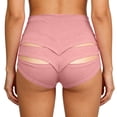 thumbnail image 7 of YOIAVAIOY Yoga Shorts for Women 2026 High Waisted Cut Out Workout Tummy Control Gym Running Yoga Shorts Fitness Athletic Brief Pink M, 7 of 7