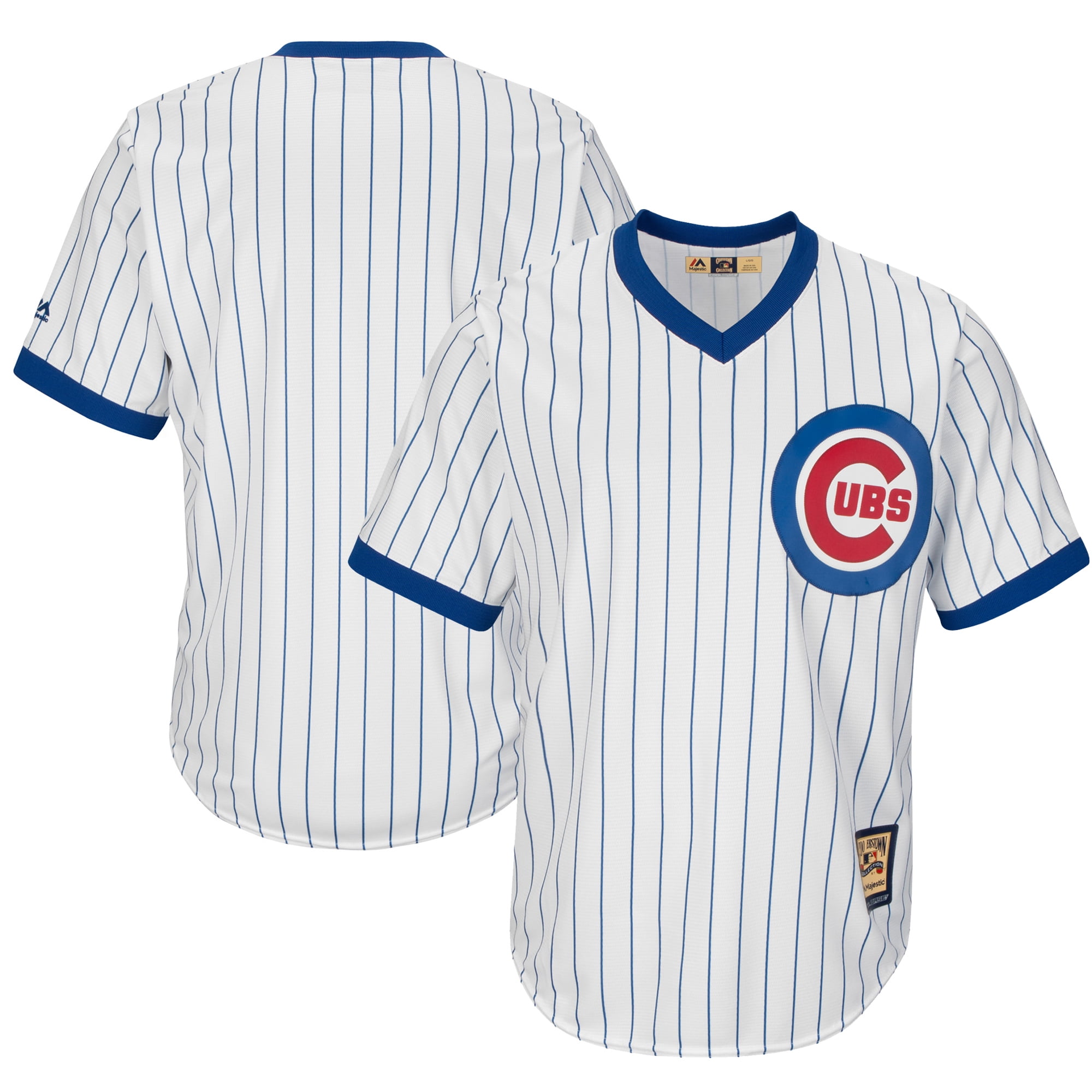 majestic men's replica cleveland indians cool base red cooperstown jersey