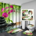 thumbnail image 1 of Luxsea Bathroom Sets with Shower Curtain and Rugs and Accessories - 3D Digital Printing Shower Curtain 4 Pieces Set for Home Hotel Party Decoration 180 * 180cm, 1 of 4