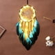 thumbnail image 2 of 1Set Dreamcatcher Blue Tree with Feathers with LED Lamp, Handmade Indians Traditional Circular Net for Wall Hanging Deco, 2 of 5