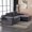 Antique Grey, variant on Corduroy Modular L Shaped Sectional Sofa,Luxury Floor Couch Set,Upholstered Indoor Furniture,Foam-Filled Compressed Sofa for Living Room,Bedroom,BEIGE
