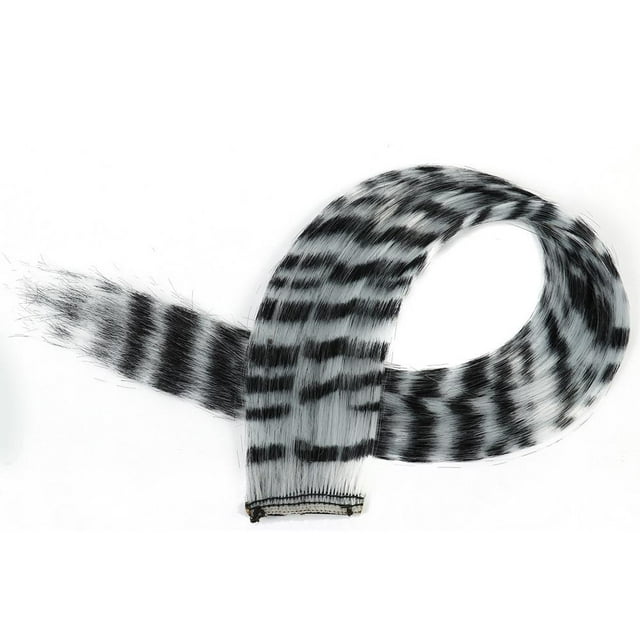 Feather Hair Extensions Colorful Fake Hair Clip In One Hairpiece