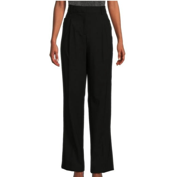 Women's High Waist Wide Leg Pants Black 4