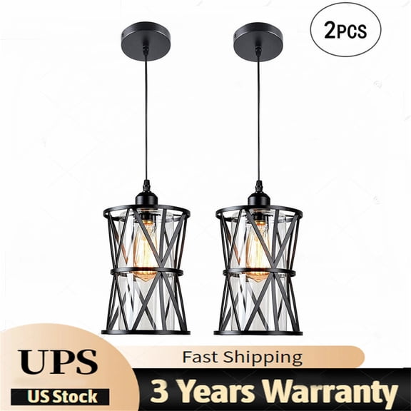 2PCS Pendant Light Kitchen Dining Room Island Industrial Ceiling Lamp Fixture ??