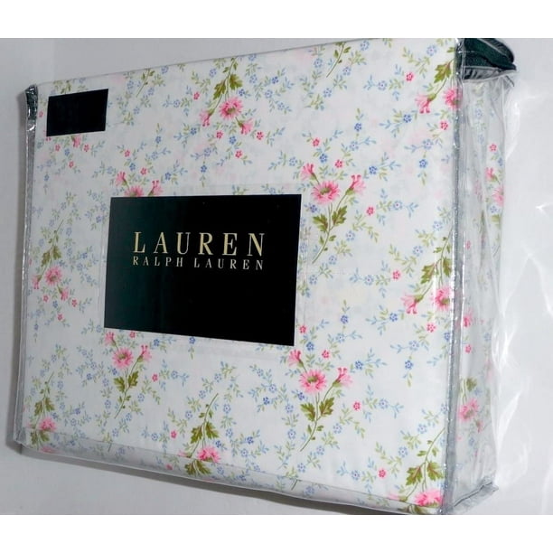 Ralph Lauren - Ralph Lauren King Sheet Set 4pc -Blue Floral Blosooms