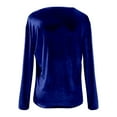 thumbnail image 3 of And Summer High End Velvet Top Round Neck Loose Light Unique And Versatile T Shirt, 3 of 4