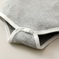 thumbnail image 6 of Yutk Newborn infant Boys Girls Short Sleeve Romper Bodysuit with Shorts Outfits Gray, 6 of 8