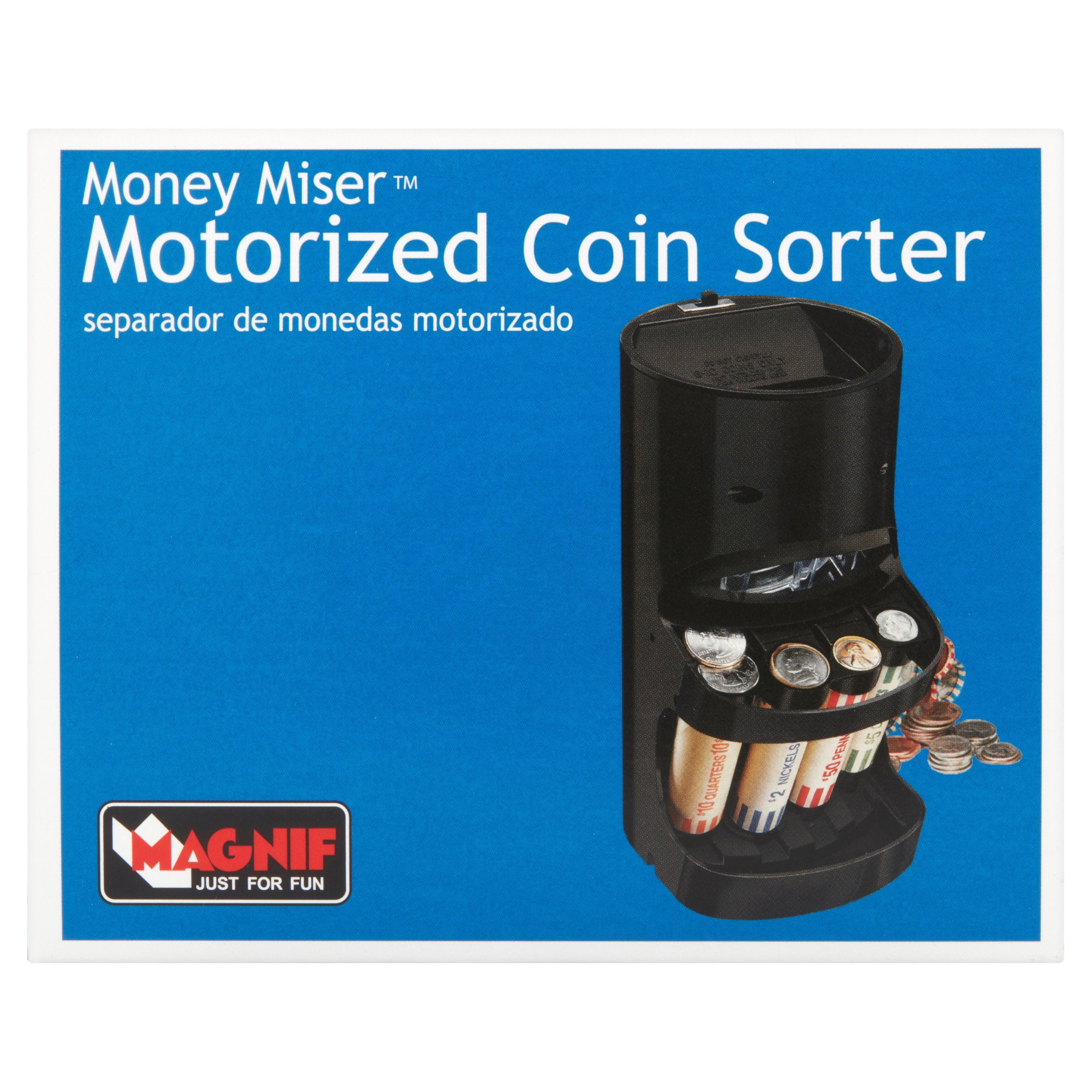 Motorized Coin Sorter Money Counter Machine Change Count Stack Wrapper