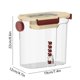 thumbnail image 3 of Dispensador de bebidas cold brew de gran capacidad | Jarra de plástico de 2 litros con báscula | Jarra de té multiusos a prueba de fugas | Botella de agua de frutas | Portátil para fiestas y uso, 3 of 6