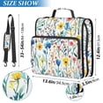 thumbnail image 2 of FORMRS Zipper Binder with Shoulder Strap 2-inch Ring 500 Sheet Capacity File Bag, Blue Wildflower Pattern, 2 of 5