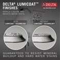 thumbnail image 3 of Delta T14099 Black Lumicoat Chrome Shower Valve Trim, 3 of 5