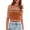 Brick Red, variant on Women's Trendy Summer Square Neck Crop Tank Tops Casual Color Block Knit Sleeveless Slim Fit Y2k Cami Shirts