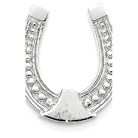 Horseshoe Italian Charm - ICE CARATS 14kt White Gold Horseshoe Pendant Charm Necklace Good Luck Italian Horn Animal Horse Fine Jewelry Ideal Gifts For Women Gift Set From Heart