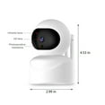 thumbnail image 3 of Cámara de seguridad para interiores, cámara WiFi HD para seguridad del hogar, WiFi de 2,4 GHz, detección de movimiento, visión nocturna, audio bidireccional, ideal para monitor de bebés, cámara web Wi, 3 of 9