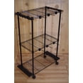thumbnail image 4 of Old Cedar Outfitters Tackle Trolley with Adjustable Shelves and Racks to Store Up to 12 Fishing Rods, 4 of 6