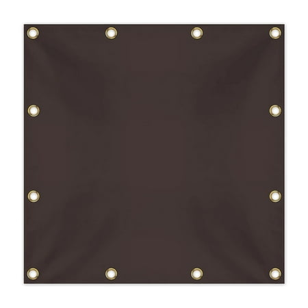 Covers & all Dump Truck Tarp 12 Oz Tarp Max Waterproof Tear and UV-Resistant Fabric Protective Cover Tarpaulin with Reinforced Edges Grommets (24 L x 18 W Feet Coffee)