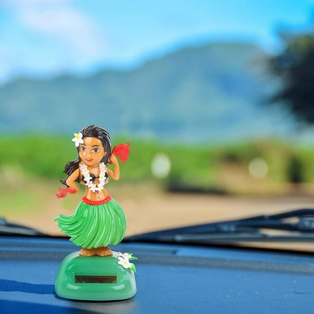 Muñeca Hawaiana En Coche Figura Solar Bailarina Para Salpicadero De Coche  Cm, Energía Solar, Movimiento Automático, Decoración Divertida