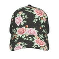 thumbnail image 3 of Lsque Rose Flowers Printed Trucker Hat - Baseball Cap for Men Women - Breathable Mesh Side, Adjustable Fit - for Casual Wear, 3 of 7