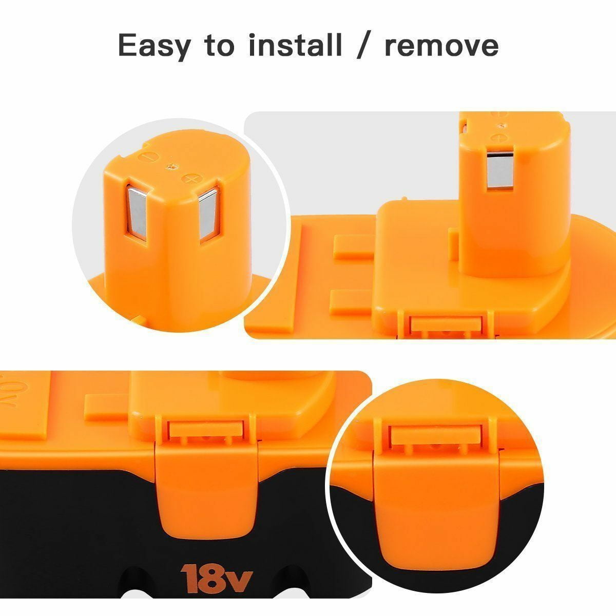 Vanon 2Pack for Ryobi One+ P100 4.0Ah 18 Volt Battery P100 13022 ABP1801 BPP1820