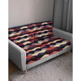 thumbnail image 3 of Red Orange Blue Sofa Couch Cushion Covers Washable, Removable Stretchable Sectional Couch Covers, Geometric Modernism Abstract Art Slipcovers for L & T Shape Sofa Furniture Protector L Size 1 pc, 3 of 7