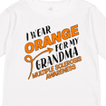 thumbnail image 4 of Inktastic I Wear Orange for my Grandma- Multiple Sclerosis awareness Boys or Girls Long Sleeve Toddler T-Shirt, 4 of 5