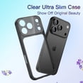 thumbnail image 3 of JETech Slim Case for iPhone 17 Pro 6.3-Inch with Camera Lens Full Protection, Ultra-Thin Lightweight Clear Minimalist Protective Phone Cover (Black), 3 of 5
