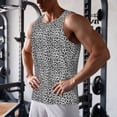 thumbnail image 5 of Daiia Black Leopard Printed Men's Quick Dry Fit Muscle Tank Top Slim-Fit Tank Workout Tank Top Lightweight Sports Tank Top-Large, 5 of 7