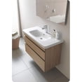 thumbnail image 2 of Duravit 071350-1Hole-L Durastyle 19-5/8" Specialty Ceramic Wall Mounted Bathroom Sink And, 2 of 4