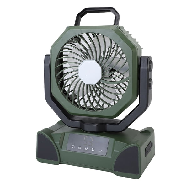 Ventilador Portátil Con Ventilador De Enfriamiento Recargable De Campamento Al Aire Libre LED