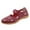 Wine, variant on HCNTES Women's Flats Shoes Ballet Flats Dress Shoes for Women Comfortable Leather Slip on Loafer Shoes(,42)