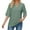Green Shirts for women, variant on HAPIMO Women's Trendy Loose Eyelet Tops Dressy Tunic Summer Tees 3/4 Sleeve for Teen Girls V Neck Pullover Elegant Casual Relaxed Blouses Solid Color Hollow Pink