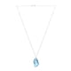 thumbnail image 5 of Juego de Aretes y Cadena ZVEZDA Dije Corte DeArt Plata Mexicana Ley .925 Aquamarina, 5 of 5