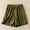 Army Green, variant on Jacenvly New Summer Shorts for Women Fashionable Solid Color Cotton Linen Retro Loose Pocket Casual Trousers Middle Pants Shorts Lightweight Elastic High Waist Shorts for Women Plus Size White