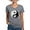 Gray, variant on CafePress - Wolf Therian Ying Yang Women's V Neck Dark T Shirt - Women's V-Neck Dark T-Shirt