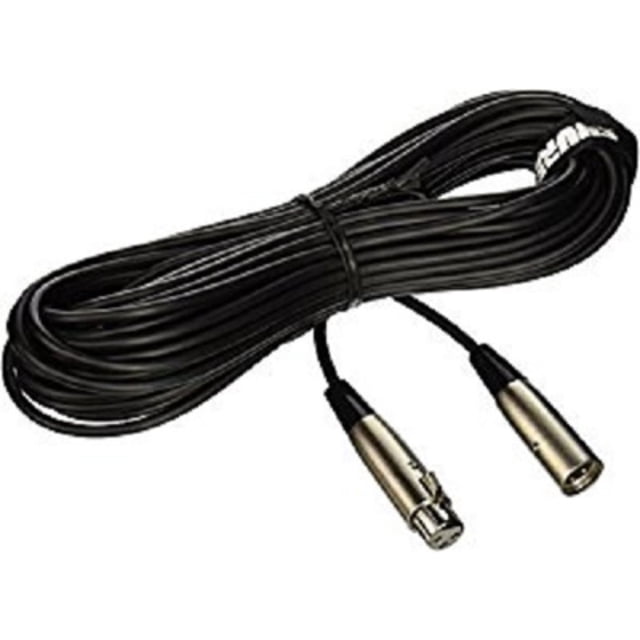 Cable C50J Shure para Micrófono Hi-Flex 15 metros Baja Impedancia Negro