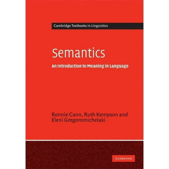 Cambridge Textbooks in Linguistics Semantics, (Hardcover)
