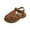 Brown, variant on Odeerbi 2025 Girls Sandals Baby Girls Boys Children's Beach Shoes Soft Sole Toe Crash Sandals Roman Sandals