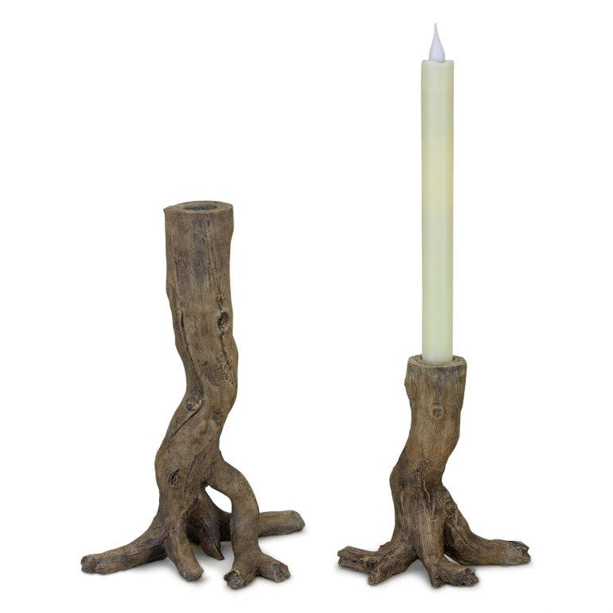 Taper Candleholder (Set of 2) 6"H, 9.75"H Resin