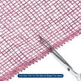thumbnail image 4 of Uxcell PP Burlap Mesh 10" x 10 Yards Decorative Wrapping Ribbon, Pink 1 Roll, 4 of 5